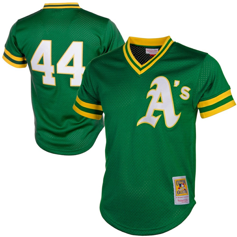 Reggie Jackson Athletics Mitchell & Ness Authentic Batting Practice Jersey - MLB Jerseys