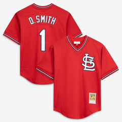 Ozzie Smith St. Louis Cardinals Mitchell & Ness Authentic Batting Practice Jersey - MLB Jerseys