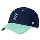 Seattle Kraken Fanatics Authentic Pro Rink Two-Tone Flex Hat – Deep Sea Blue/Light Blue - NHL Hats