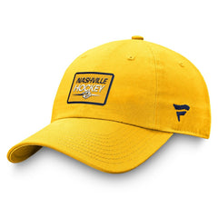 Nashville Predators Fanatics Authentic Pro Prime Adjustable Hat – Gold - NHL Hats