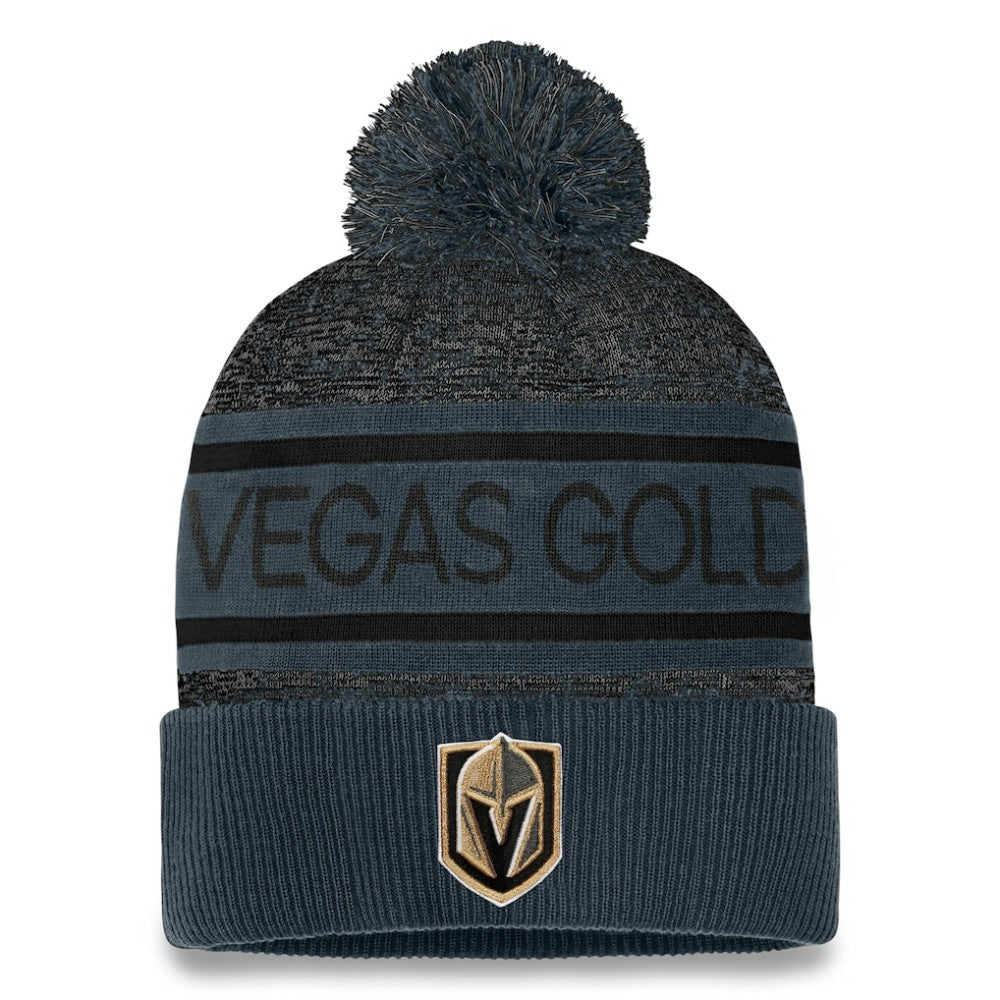 Vegas Golden Knights Fanatics Authentic Pro Cuffed Knit Hat with Pom - NHL Hats