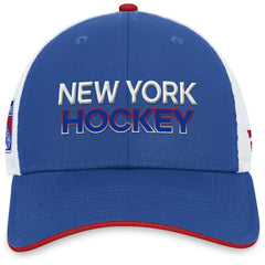 New York Rangers Fanatics Authentic Pro Rink Trucker Adjustable Hat - NHL Hats