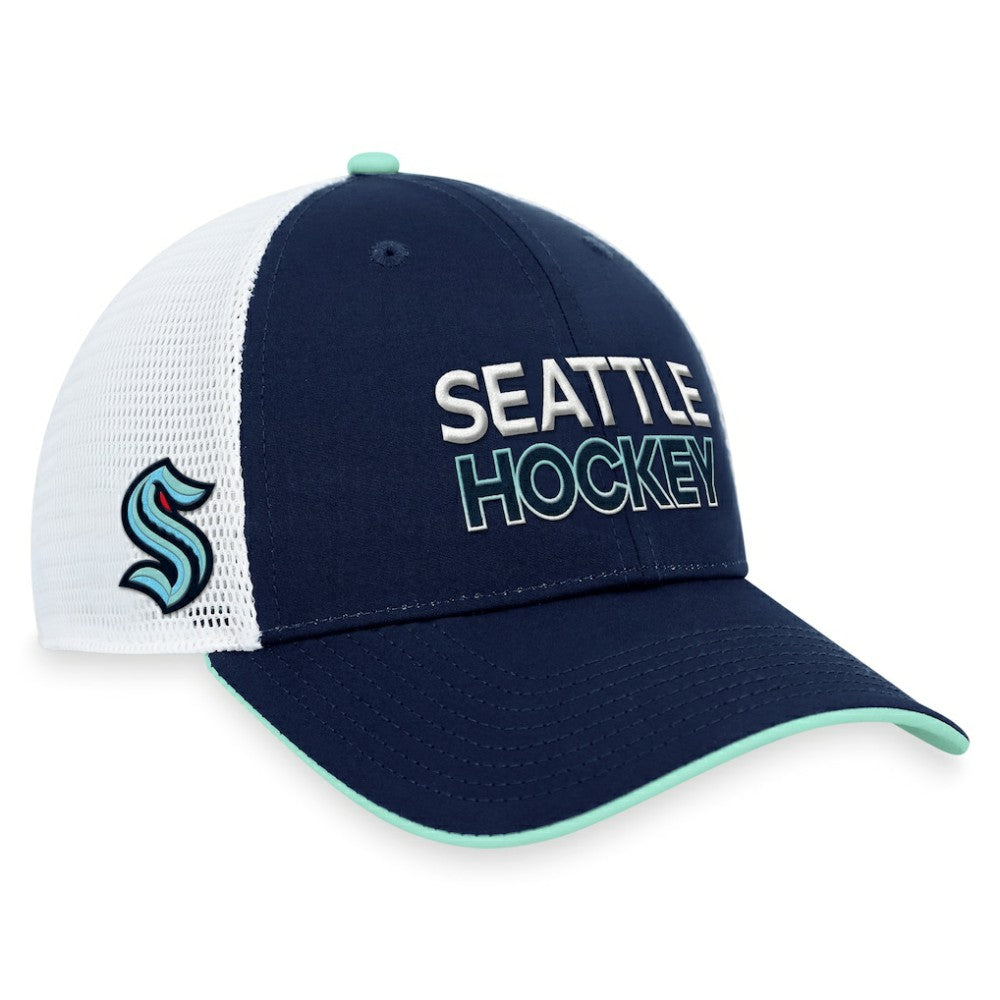 Seattle Kraken Fanatics Authentic Pro Rink Trucker Adjustable Hat - NHL Hats