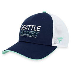 Seattle Kraken Fanatics Authentic Pro Rink Trucker Adjustable Hat - NHL Hats