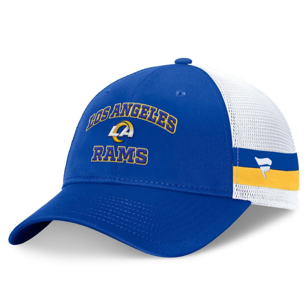 Los Angeles Rams Fundamentals Side Stripe Trucker Adjustable Hat | NFL On sale