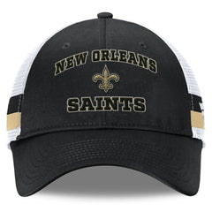 New Orleans Saints Fundamentals Side Stripe Trucker Adjustable Hat | NFL Online