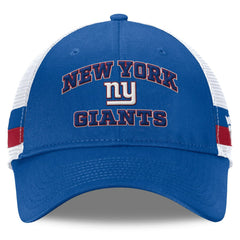 New York Giants Fundamentals Side Stripe Trucker Adjustable Hat | NFL Outlet