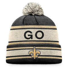 New Orleans Saints Heritage Cuffed Knit Hat with Pom | NFL New
