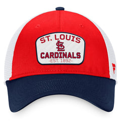 St. Louis Cardinals Fanatics Two-Tone Patch Trucker Adjustable Hat - MLB Hats