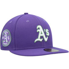 Athletics New Era Lime Side Patch 59FIFTY Fitted Hat - MLB Hats
