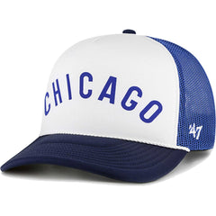 Chicago Cubs '47 Foam Front Script Trucker Snapback Hat - MLB Hats