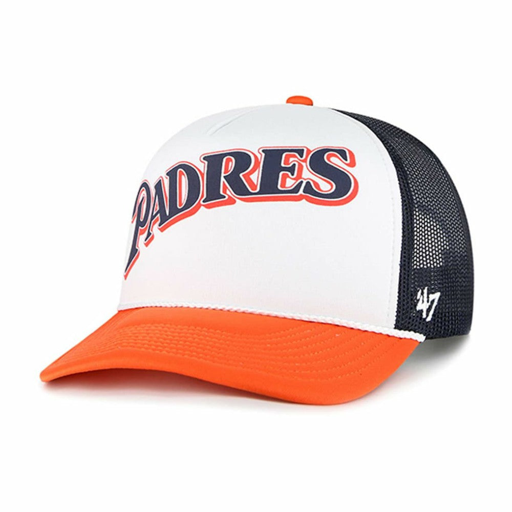 San Diego Padres '47 Foam Front Script Trucker Snapback Hat - MLB Hats
