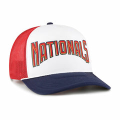 Washington Nationals '47 Foam Front Script Trucker Snapback Hat - MLB Hats