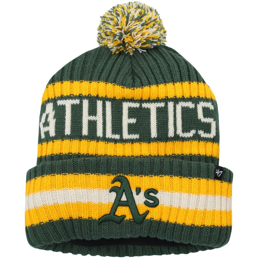 Athletics '47 Bering Cuffed Knit Hat with Pom - MLB Hats