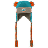 Miami Dolphins Youth Wordmark Ears Trooper Knit Hat | NFL New