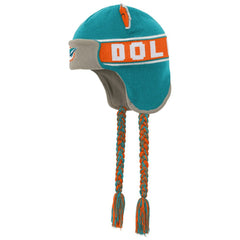 Miami Dolphins Youth Wordmark Ears Trooper Knit Hat | NFL New