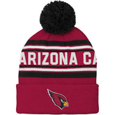 Arizona Cardinals Youth Jacquard Cuffed Knit Hat with Pom | NFL On sale