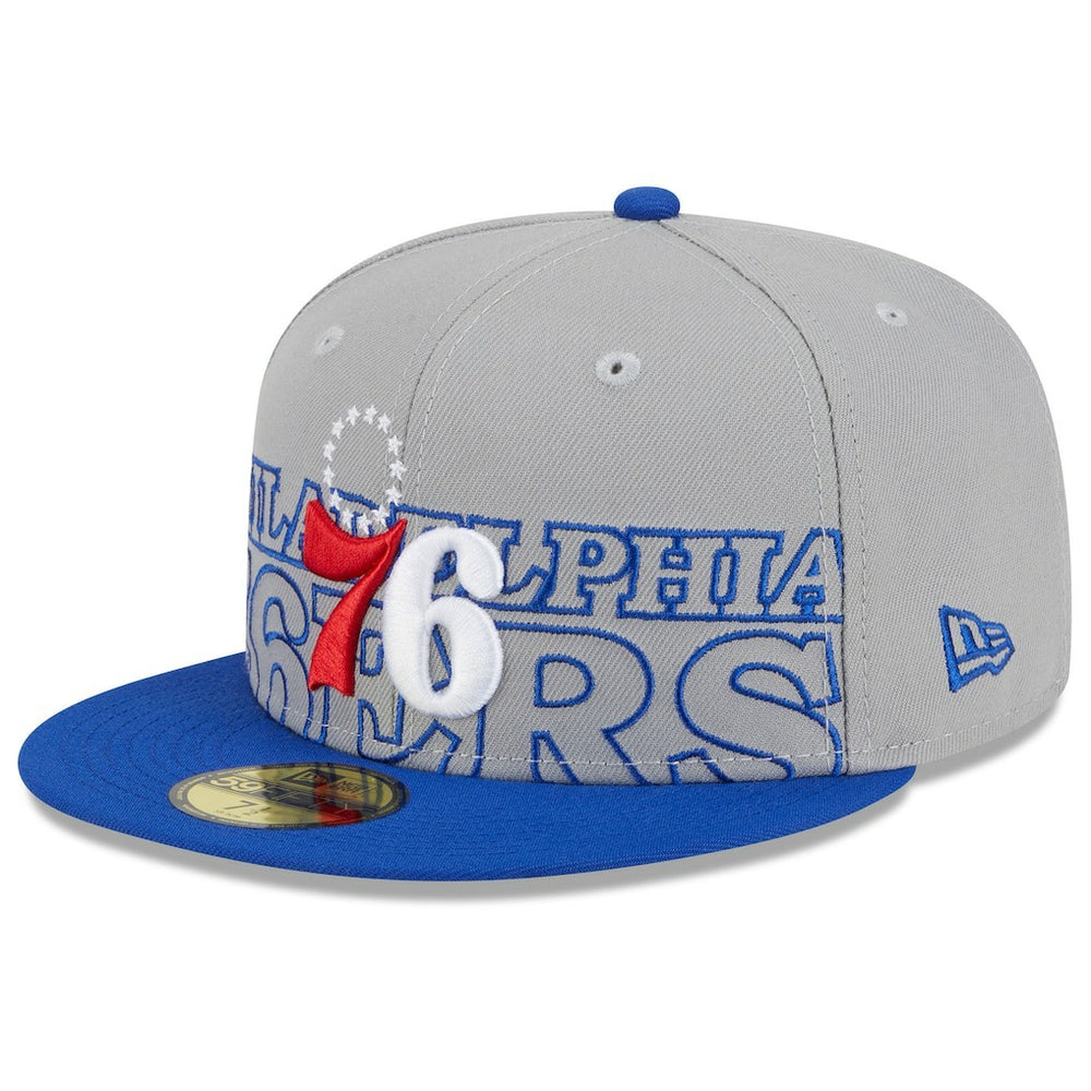 Gray/Royal Philadelphia 76ers 2023 NBA Draft Two-Tone 59FIFTY Fitted Hat | NBA