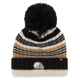 Cleveland Browns '47 Women's Barista Cuffed Knit Hat with Pom | NFL On sale
