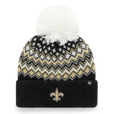 New Orleans Saints '47 Women's Elsa Cuffed Knit Hat with Pom | NFL Online