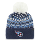 Tennessee Titans '47 Women's Elsa Cuffed Knit Hat with Pom | NFL On sale
