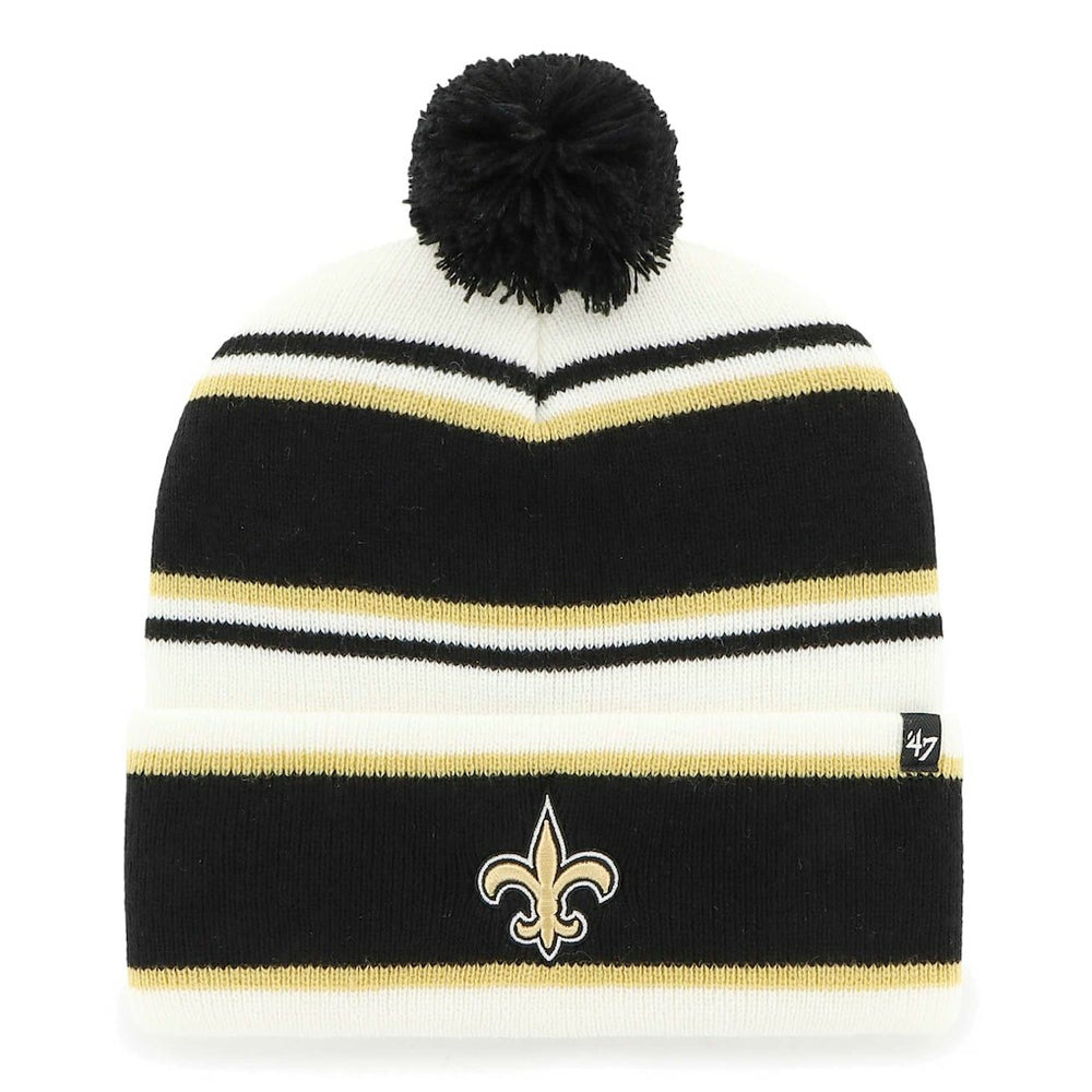 New Orleans Saints '47 Youth Stripling Cuffed Knit Hat with Pom | NFL Hot