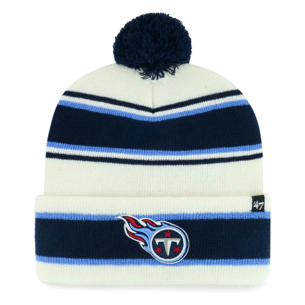 Tennessee Titans '47 Youth Stripling Cuffed Knit Hat with Pom | NFL Outlet