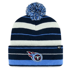 Tennessee Titans '47 Powerline Cuffed Knit Hat with Pom | NFL Discount