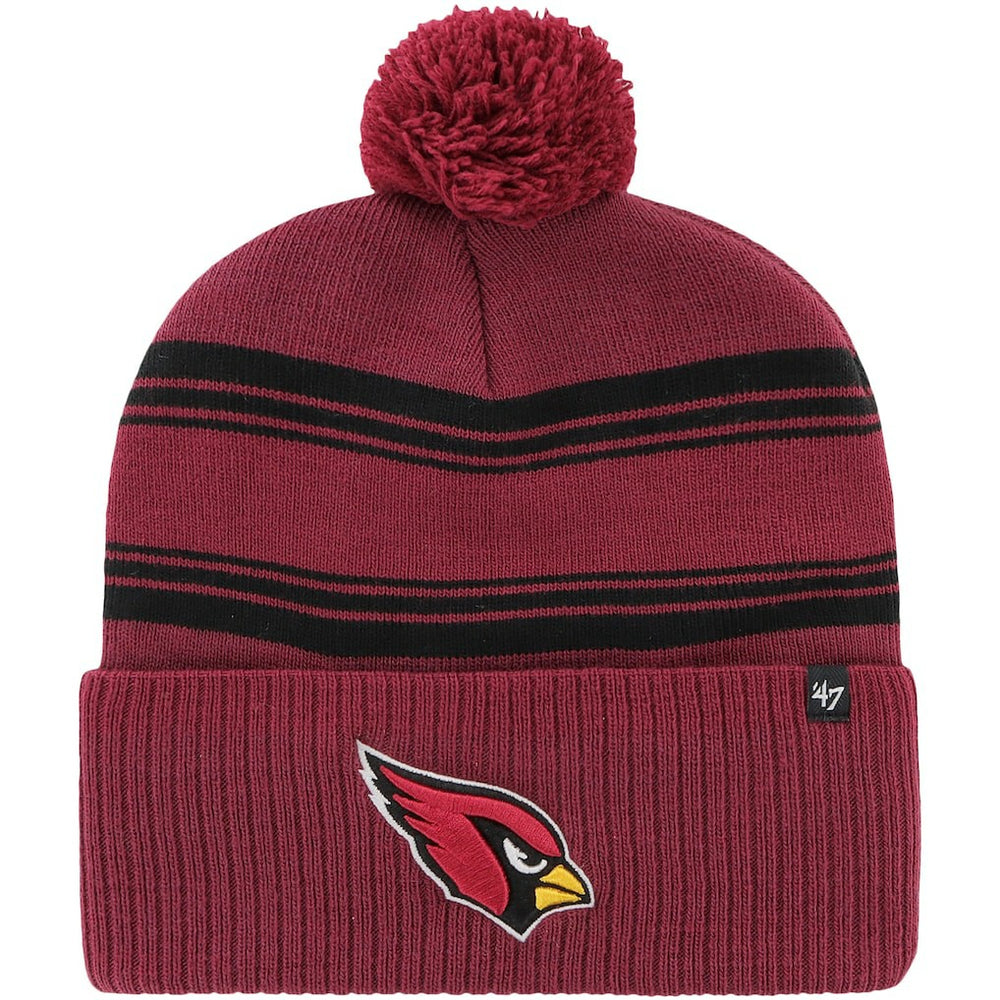 Arizona Cardinals '47 Fadeout Cuffed Knit Hat with Pom | NFL Outlet