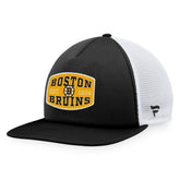 Boston Bruins Fanatics Foam Front Patch Trucker Snapback Hat - NHL Hats