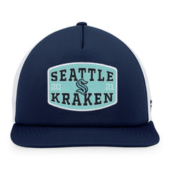 Seattle Kraken Fanatics Foam Front Patch Trucker Snapback Hat - NHL Hats