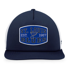 St. Louis Blues Fanatics Foam Front Patch Trucker Snapback Hat - NHL Hats