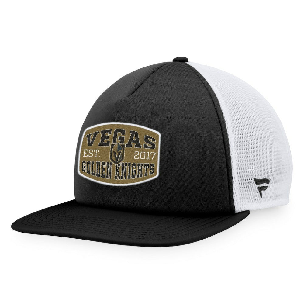 Vegas Golden Knights Fanatics Foam Front Patch Trucker Snapback Hat - NHL Hats