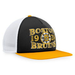 Boston Bruins Fanatics Heritage Vintage Foam Front Trucker Snapback Hat - NHL Hats
