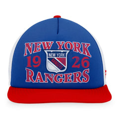 New York Rangers Fanatics Heritage Vintage Foam Front Trucker Snapback Hat - NHL Hats