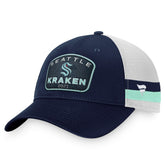 Seattle Kraken Fanatics Fundamental Striped Trucker Adjustable Hat - NHL Hats