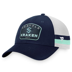 Seattle Kraken Fanatics Fundamental Striped Trucker Adjustable Hat - NHL Hats