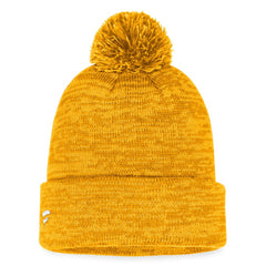 Nashville Predators Fanatics Fundamental Cuffed Knit Hat with Pom - NHL Hats