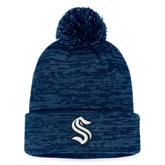 Seattle Kraken Fanatics Fundamental Cuffed Knit Hat with Pom - NHL Hats