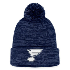 St. Louis Blues Fanatics Fundamental Cuffed Knit Hat with Pom - NHL Hats