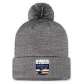 St. Louis Blues Fanatics Authentic Pro Home Ice Cuffed Knit Hat with Pom - NHL Hats