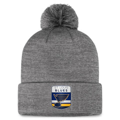 St. Louis Blues Fanatics Authentic Pro Home Ice Cuffed Knit Hat with Pom - NHL Hats
