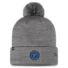St. Louis Blues Fanatics Authentic Pro Home Ice Cuffed Knit Hat with Pom - NHL Hats