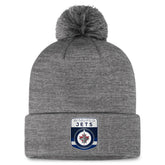 Winnipeg Jets Fanatics Authentic Pro Home Ice Cuffed Knit Hat with Pom - NHL Hats