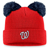 Washington Nationals Fanatics Women's Double Pom Cuffed Knit Hat - MLB Hats