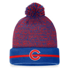 Chicago Cubs Fanatics Space-Dye Cuffed Knit Hat with Pom - MLB Hats