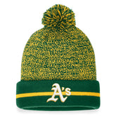 Athletics Fanatics Space-Dye Cuffed Knit Hat with Pom - MLB Hats