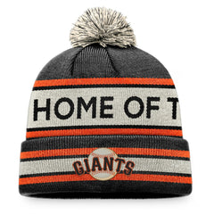San Francisco Giants Fanatics Hometown Slogan Cuffed Knit Hat with Pom - MLB Hats