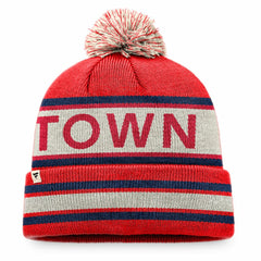 Washington Nationals Fanatics Hometown Slogan Cuffed Knit Hat with Pom - MLB Hats