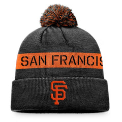 San Francisco Giants Fanatics League Logo Cuffed Knit Hat with Pom - MLB Hats